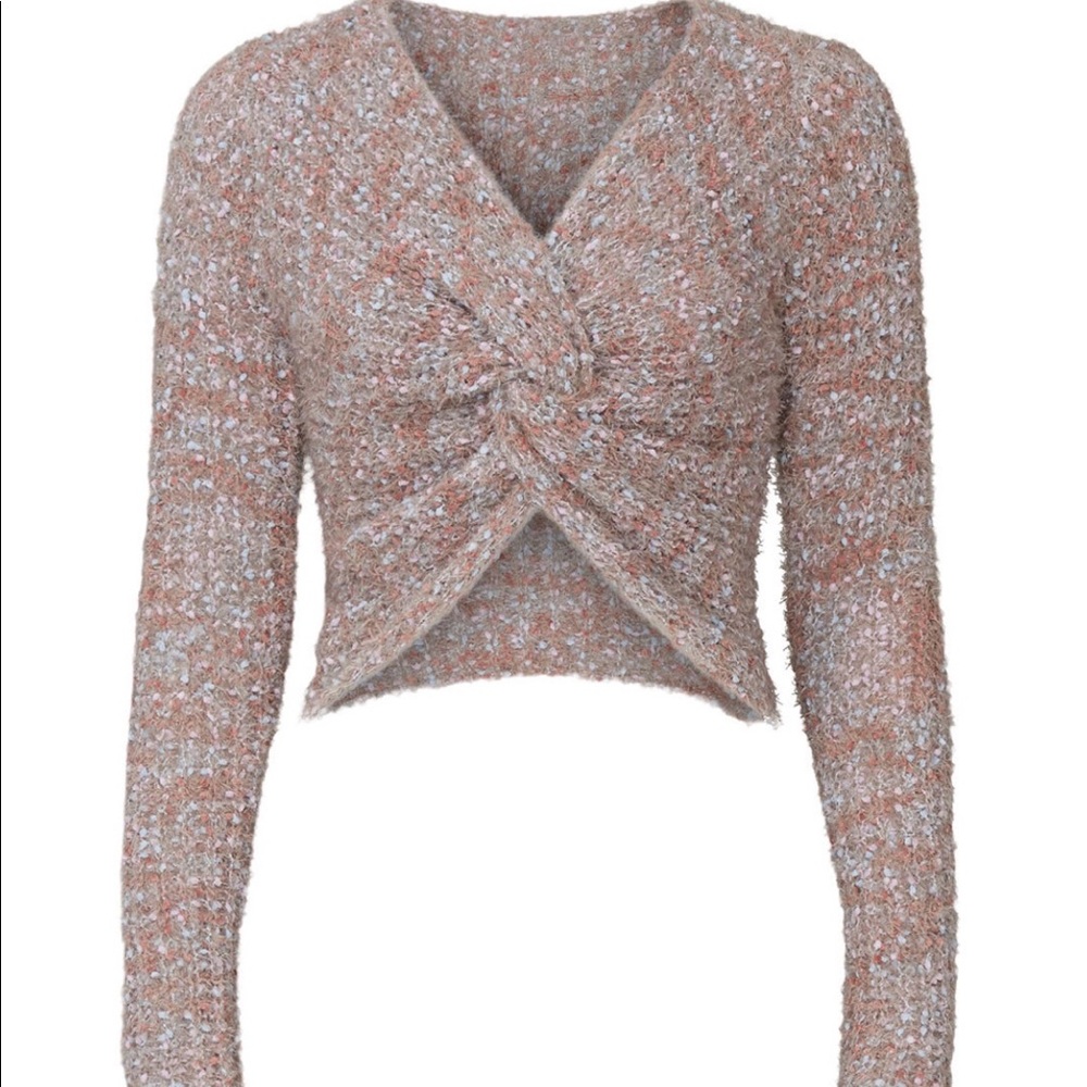 Louna Twist Front Sweater